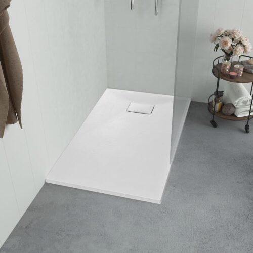 Shower Base Tray Bathroom Floor Trays SMC White 90x70cm