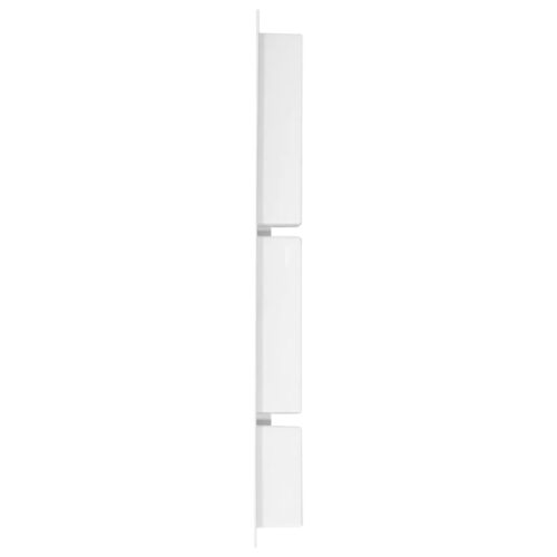 3-Tier Shower Niche Wall Storage Mount Shelf Bathroom Rack Matt White 41x99x9cm - Image 4