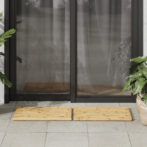 2pcs Bamboo Bath Mats 50x35cm Spa Bathroom Toilet Shower Floor Wooden Anti Slip Mat - Image 4