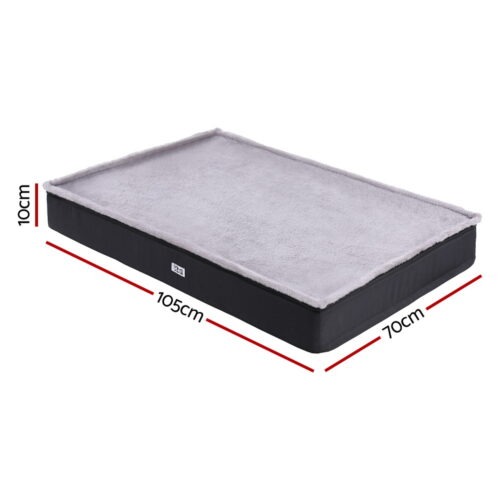 i.Pet Pet Bed Dog Cat Large Calming Soft Sofa Foam Cushion Washable Cover Grey - Image 2