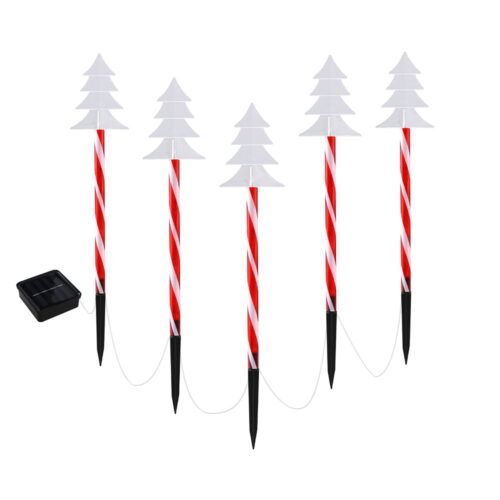 25 LED 5 PCS Christmas Lights Path Ground Light Garden Decorations Jingle Jollys - Image 3