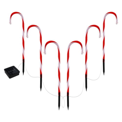 42 LED 6 PCS Christmas Lights Path Ground Light Garden Decorations Jingle Jollys - Image 3