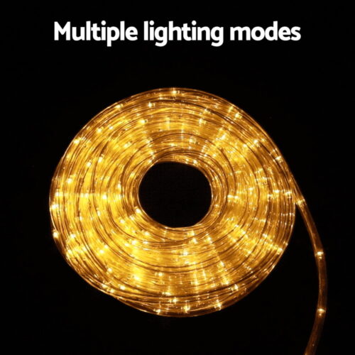 20M Christmas Lights String Rope Light Decorations 600 LED Warm Jingle Jollys - Image 5