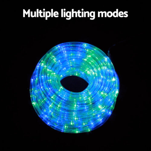 20M Christmas Lights String Rope Light Decorations 600 LED Colorful Jingle Jollys - Image 5