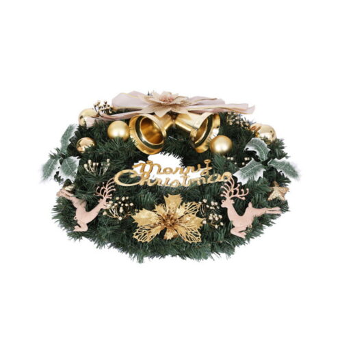 Jingle Jollys Christmas Wreath 60CM Garland Flowers Baubles Party Decorations - Image 3