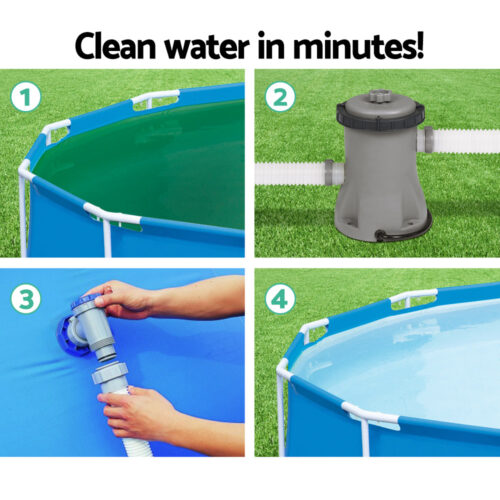 Bestway Pool Pump Cartridge Filter 330GPH 1249L/H Flowclear Filters Cleaner - Image 4