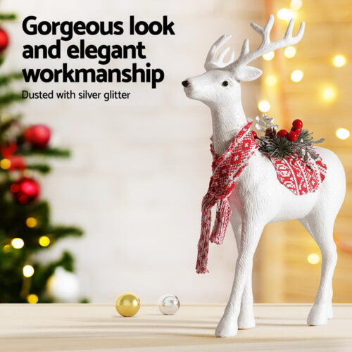 Jingle Jollys Christmas Reindeer 45cm Glitter Deer Ornaments Party Decorations - Image 5