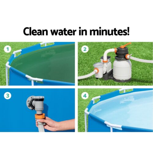 Bestway Pool Pump Sand Filter 1500GPH 5678L/H Pools Flowclear Filters - Image 4