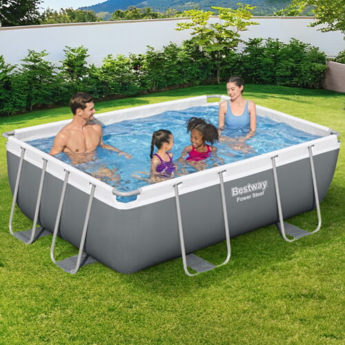 Bestway Swimming Pool 282x196x84cm Steel Frame Above Ground Pools Filter Pump 3662L - Image 7