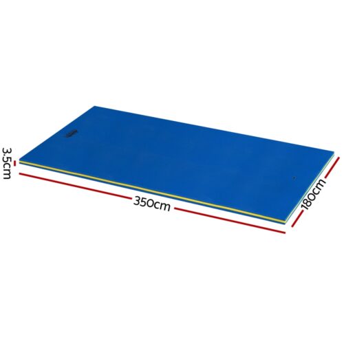 Weisshorn Floating Water Mat 3.5x1.8m Foam Pad Swimming Pool Platform Blue - Image 2