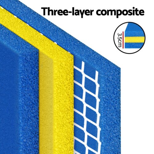 Weisshorn Floating Water Mat 3.5x1.8m Foam Pad Swimming Pool Platform Blue - Image 4