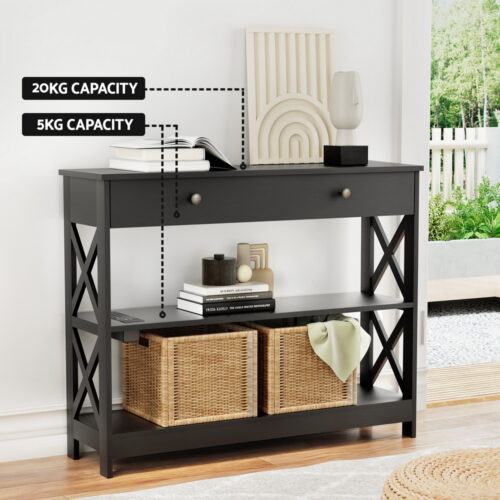 Artiss Console Table 3-tier USB Outlets - Image 7