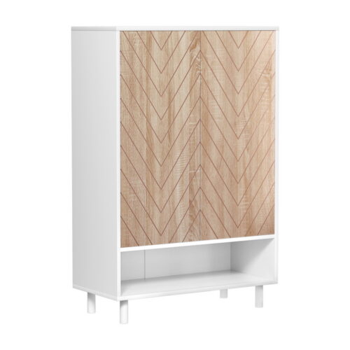 Artiss Shoe Rack Cabinet 24 Pairs 6-tier White - Image 3