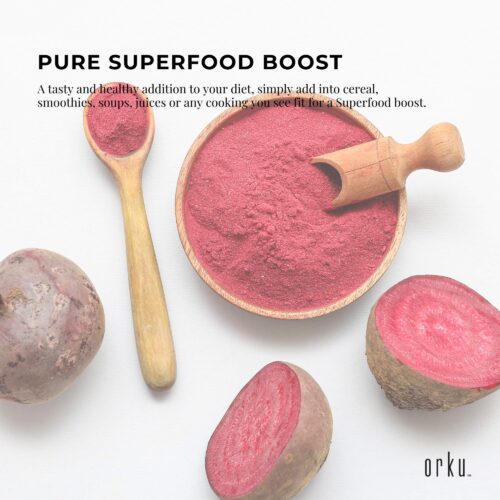 100g Organic Beetroot Powder Superfood Beet Root Supplement Beta Vulgaris - Image 3