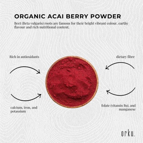 100g Organic Beetroot Powder Superfood Beet Root Supplement Beta Vulgaris - Image 5
