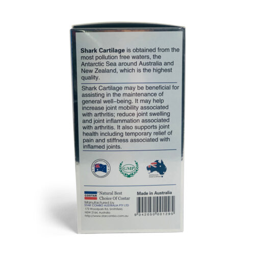 365x 750mg Shark Cartilage Caps Costar Joint Anti Inflammatory Supplement - Image 3