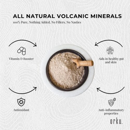 1.3kg Pure Micronised Zeolite Powder Tub Mineral Micronized Volcamin - Image 4