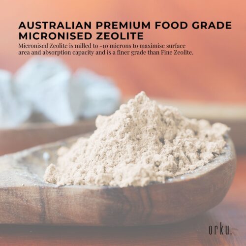800g Pure Micronised Zeolite Powder Mineral Tub Micronized Volcamin - Image 3