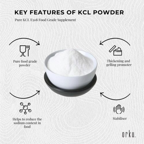 400g Potassium Chloride Powder Pure E508 Food Grade Salt Substitute Supplement - Image 4