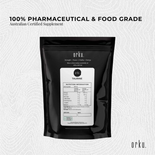 400g Taurine Powder Pure Amino Acid Food Grade L-Taurine Vitamin Supplement - Image 2