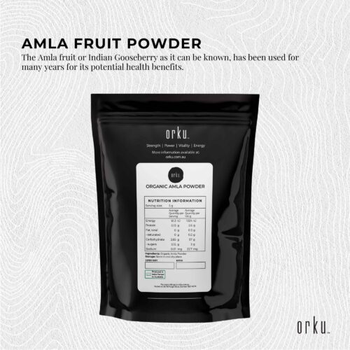 100g Organic Amla Powder Indian Gooseberry Emblica Officinalis Fruit Supplement - Image 3