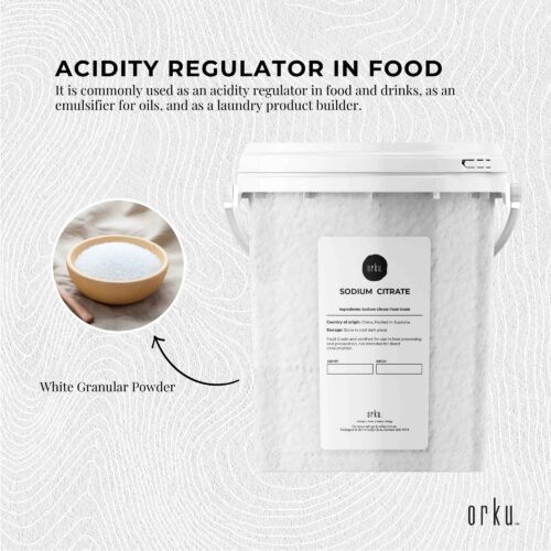 1.3Kg Sodium Citrate Powder Tub Trisodium Food Grade Salt Acid Preservative - Image 4