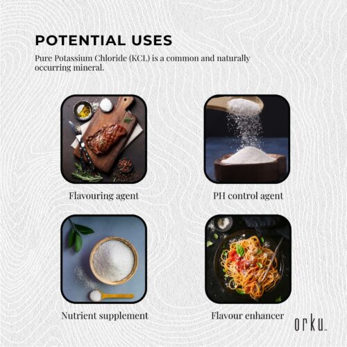100g Potassium Chloride Powder Pure E508 Food Grade Salt Substitute Supplement - Image 5