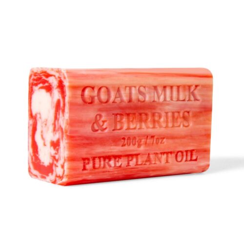 2x 200g Goats Milk Soap Bars Berries Scent Pure Natural Australian Skin Care