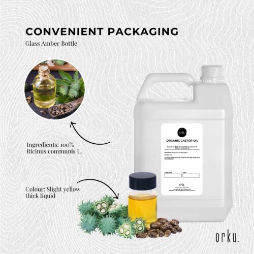 5L Organic Castor Oil Hexane Free Cold Pressed Anti Oxidant Skin Hair Care - Image 4