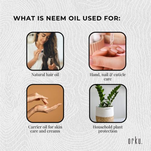 Orku 100ml Organic Neem Seed Oil Debitterised Cold Pressed Azadirachtin Indica - Image 5
