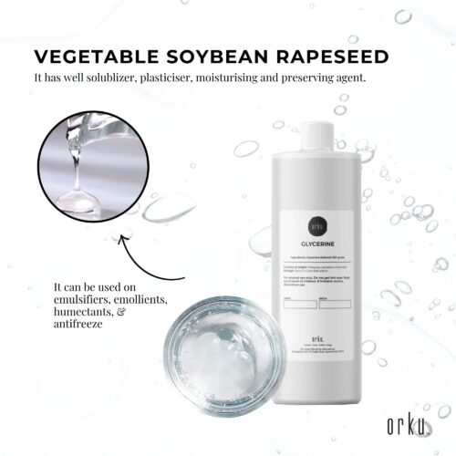 250mL Glycerine Refined USP 99.9% Glycerol Pharmaceutical Vegetable Soybean Rapeseed - Image 3