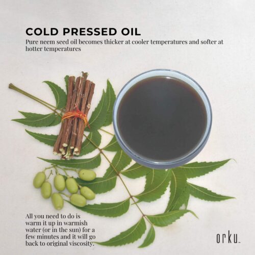 Orku 30ml Organic Neem Seed Oil Debitterised Cold Pressed Azadirachtin Indica - Image 6