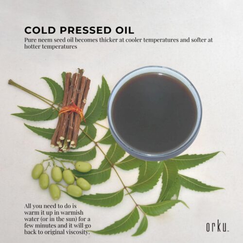 Orku 25ml Organic Neem Seed Oil Debitterised Cold Pressed Azadirachtin Indica - Image 6