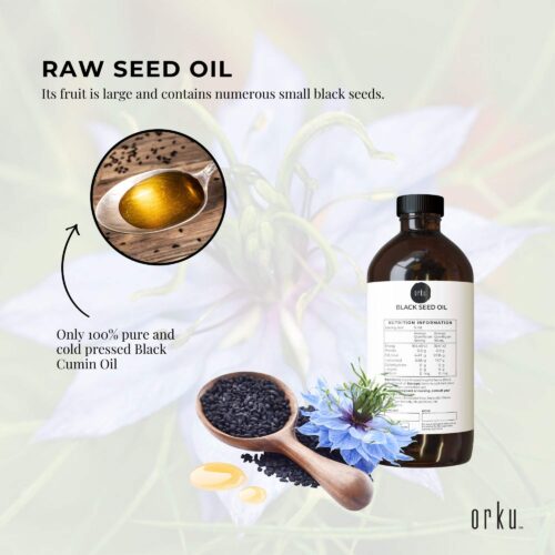 1L Pure Black Seed Oil 100% Ethiopian Nigella Sativa Cumin Cold Pressed - Image 3