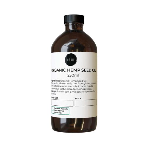 Orku 250ml Organic Hemp Seed Oil Cold Pressed Food Grade Oils