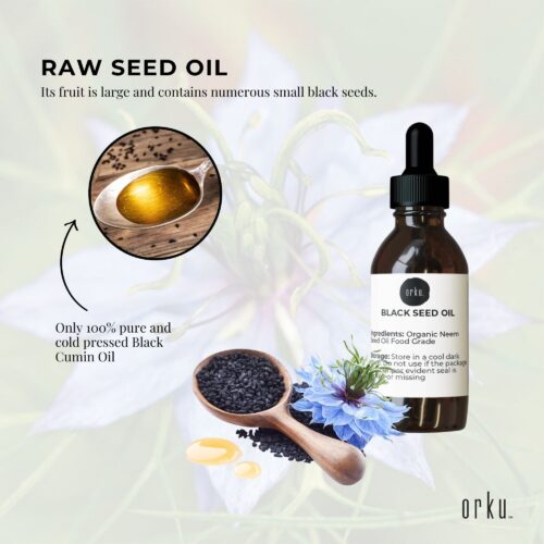 25ml Pure Black Seed Oil 100% Ethiopian Nigella Sativa Cumin Cold Pressed - Image 3