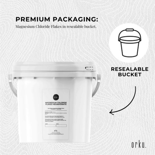 3.8Kg Magnesium Chloride Flakes Hexahydrate Tub Organic USP Food Grade Salt - Image 6