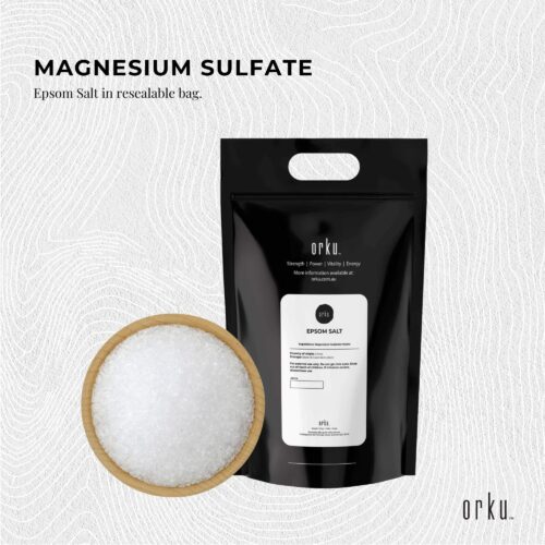 Orku 20Kg Epsom Salt Magnesium Sulphate Bath Salts For Skin Body Sulfate - Image 2