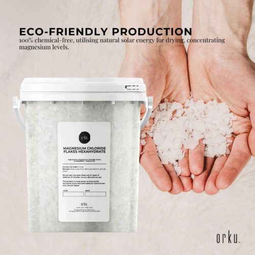 800g Magnesium Chloride Flakes Hexahydrate Tub Organic USP Food Grade Salt - Image 5