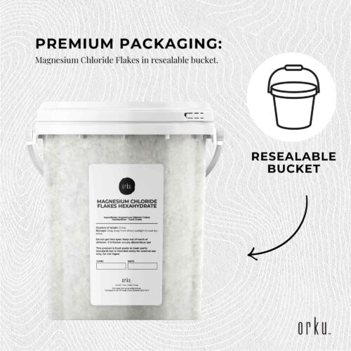 800g Magnesium Chloride Flakes Hexahydrate Tub Organic USP Food Grade Salt - Image 6