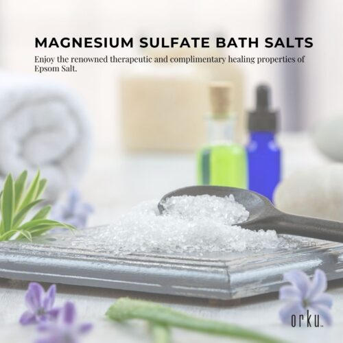 Orku 5kg Epsom Salt Tub Magnesium Sulphate For Bath Skin Body Skin Care - Image 5
