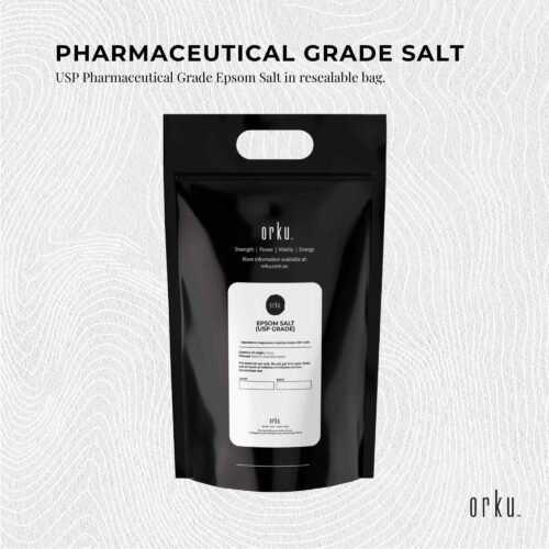 Orku 5Kg Epsom Salt USP Grade Magnesium Sulfate Body Bath Salts - Image 2