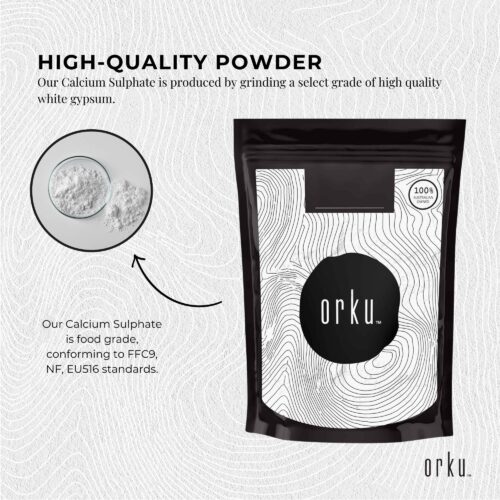 100g Calcium Sulphate Gypsum Powder Food Grade Hydrous Sulfate - Image 4