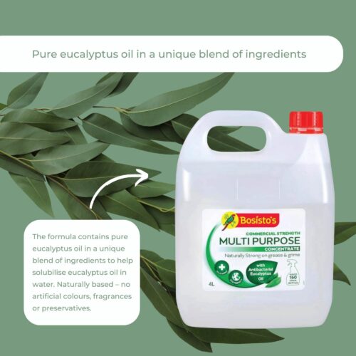 4L Multipurpose Cleaner Bosisto's Commercial Strength Concentrate Eucalyptus Oil - Image 6