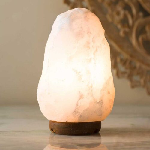 12V 12W 1-2Kg Himalayan White Salt Lamp Crystal Rock Natural Shape Unique Lamps - Image 5