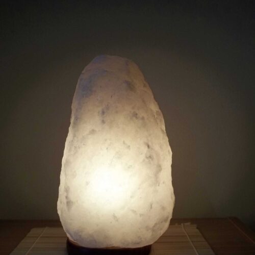 12V 12W 1-2Kg Himalayan White Salt Lamp Crystal Rock Natural Shape Unique Lamps - Image 6