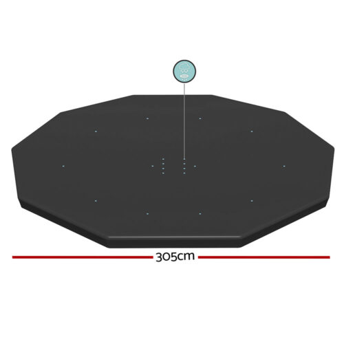 Bestway Pool Cover Fits 3.05m Round Above Ground Swimming Pool PVC Blanket - Image 2