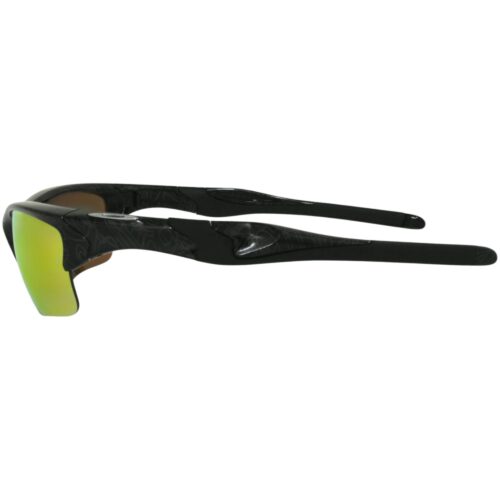 Oakley Custom Half Jacket 2.0 XL Black Grey History Text Fire Sports Sunglasses - Image 3