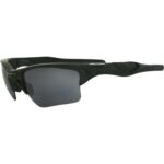 Ex Display Oakley Custom Half Jacket 2.0 XL Black Grey History Text Sunglasses