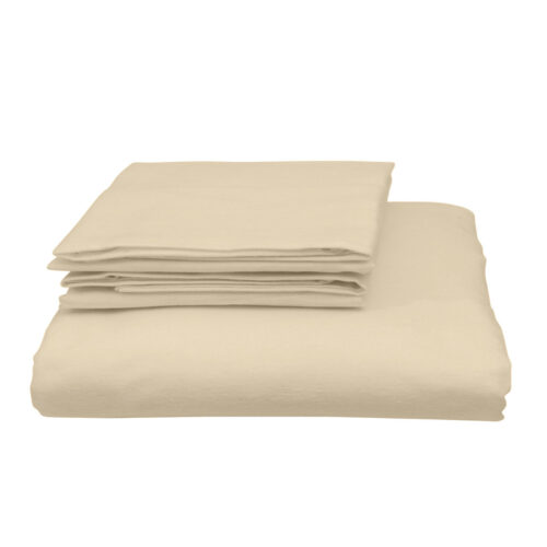 Royal Comfort Blended Bamboo Quilt Cover Set Dark Ivory Double - Image 3